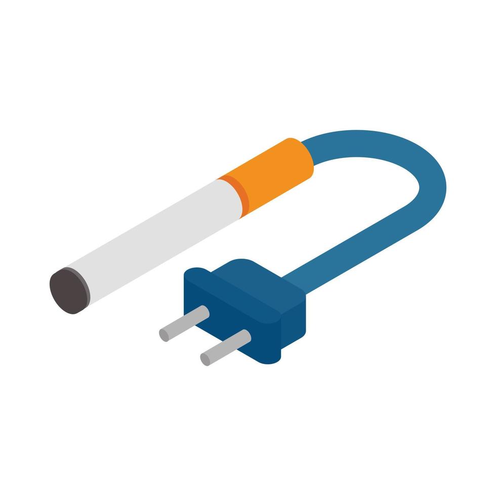 Electronic cigarette icon, isometric 3d style vector