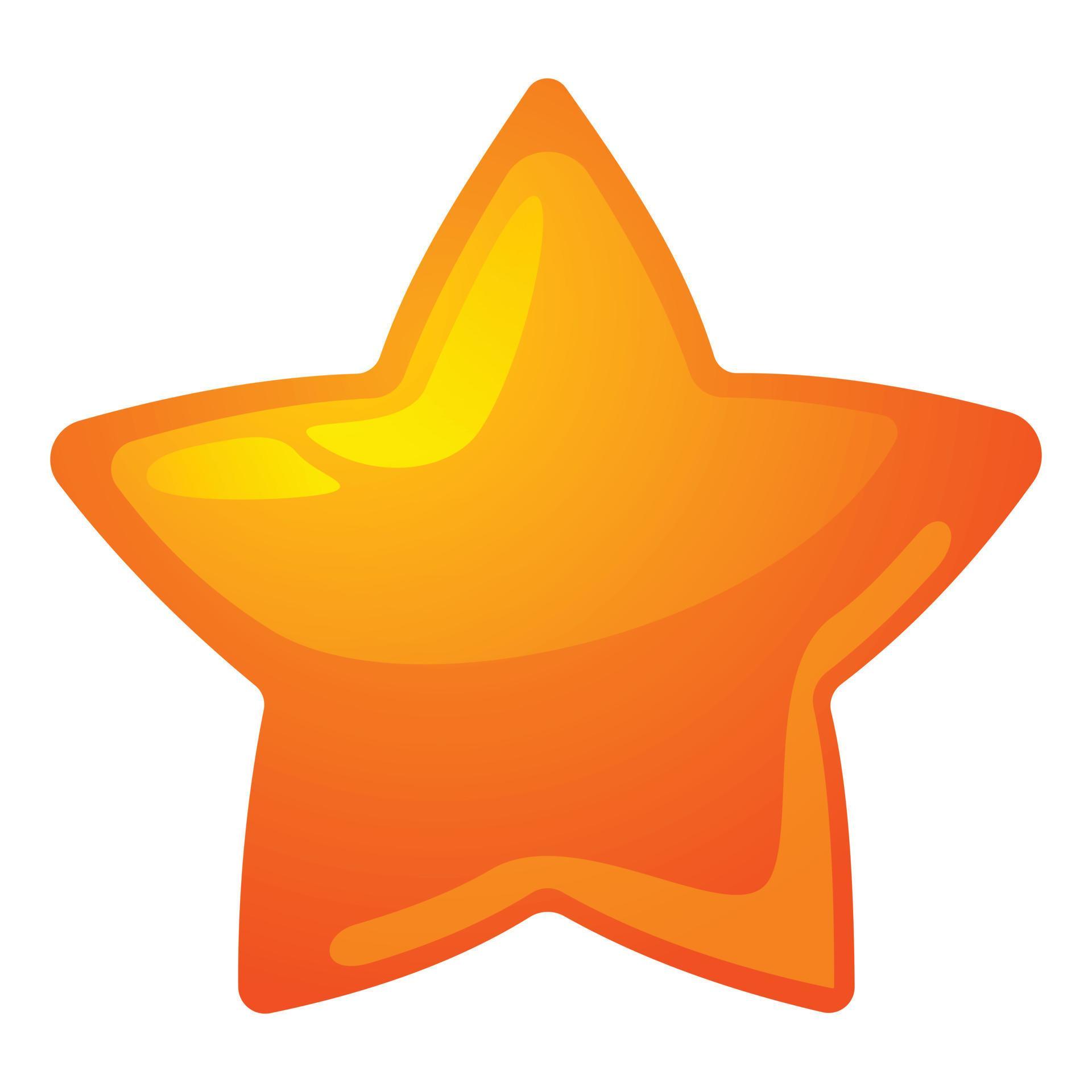  Gold star icon, cartoon style 14183258 Vector Art at Vecteezy