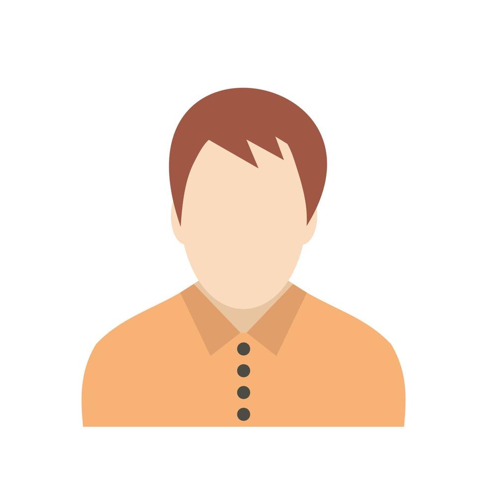 Teenager avatar icon vector