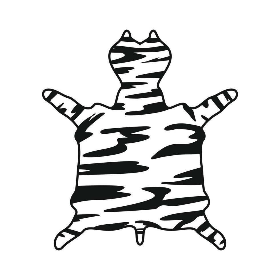 Leopard fur icon vector