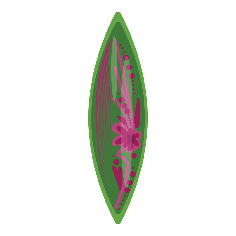 Ocean surfboard icon cartoon vector. Wood board vector