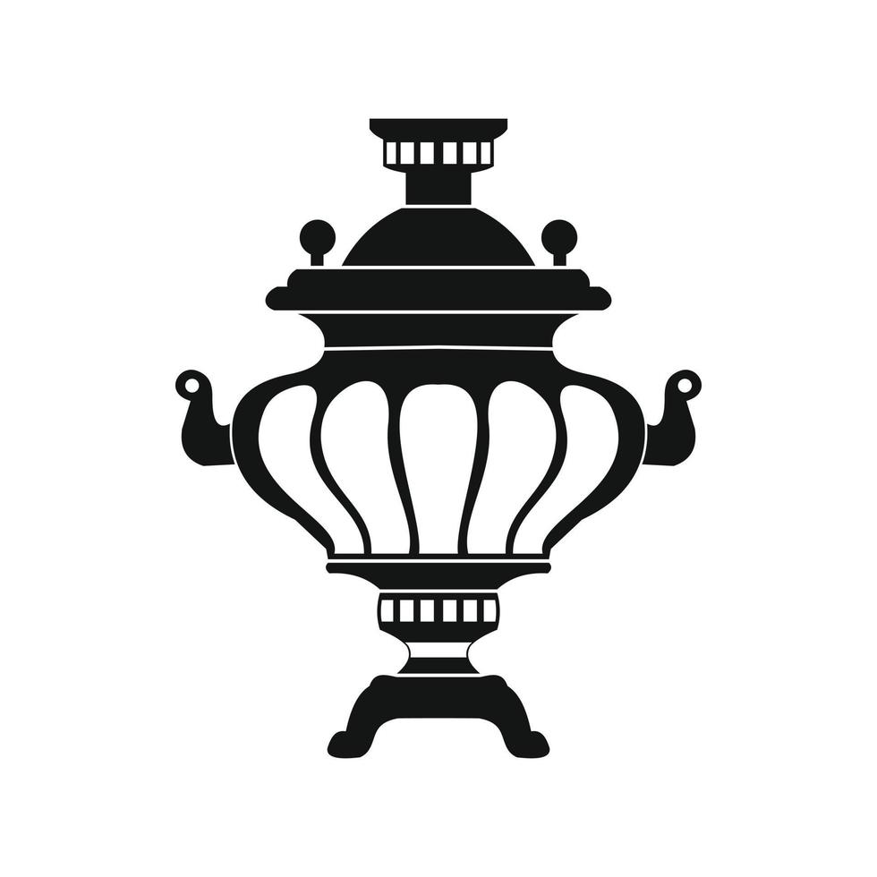 Samovar icon, simple style vector