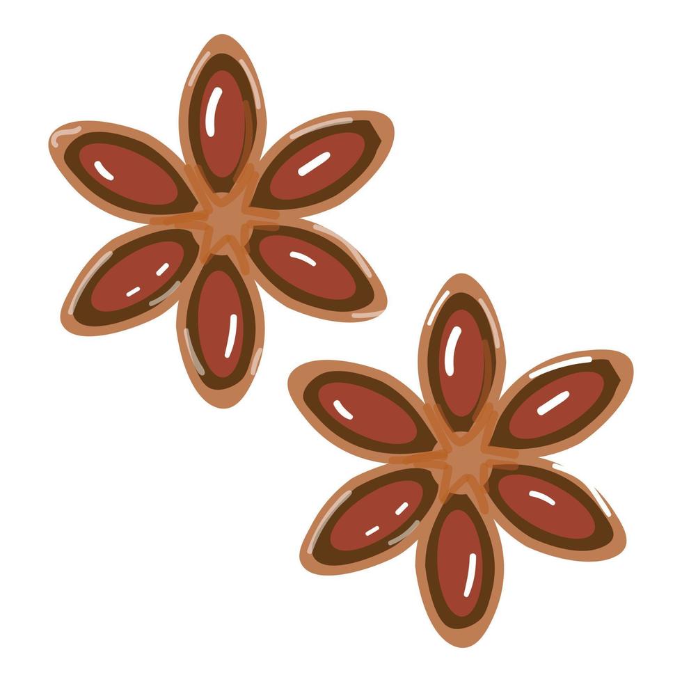 Anise icon cartoon vector. Mulled wine vector