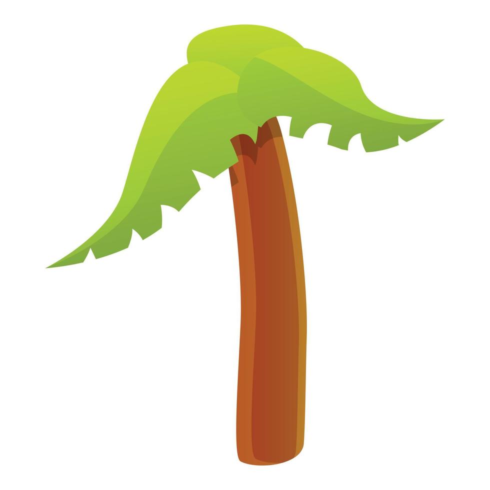 Palm tree icon, cartoon style vector