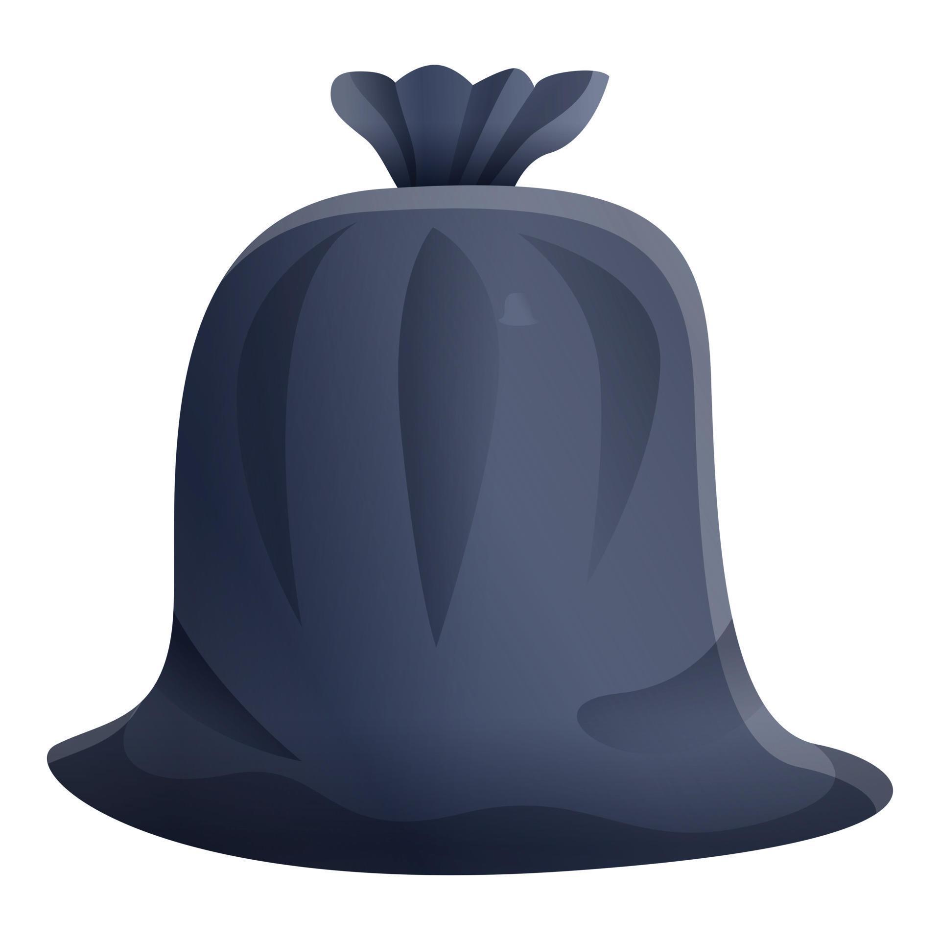 Full garbage bag icon, cartoon style 14183634 Vector Art at Vecteezy