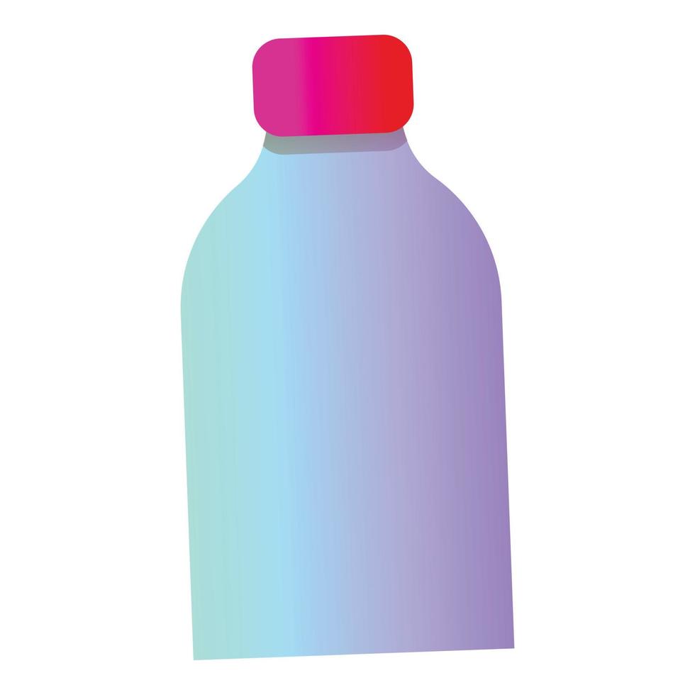 icono de botella de agua, estilo de dibujos animados vector