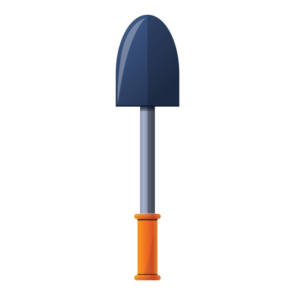 Hand shovel icon, cartoon style vector