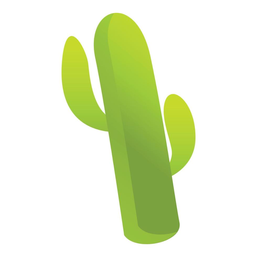 icono de cactus del desierto, estilo de dibujos animados vector