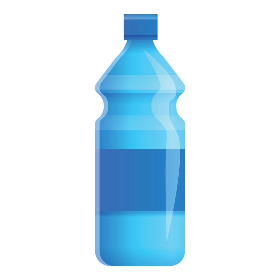 icono de botella de agua, estilo de dibujos animados vector