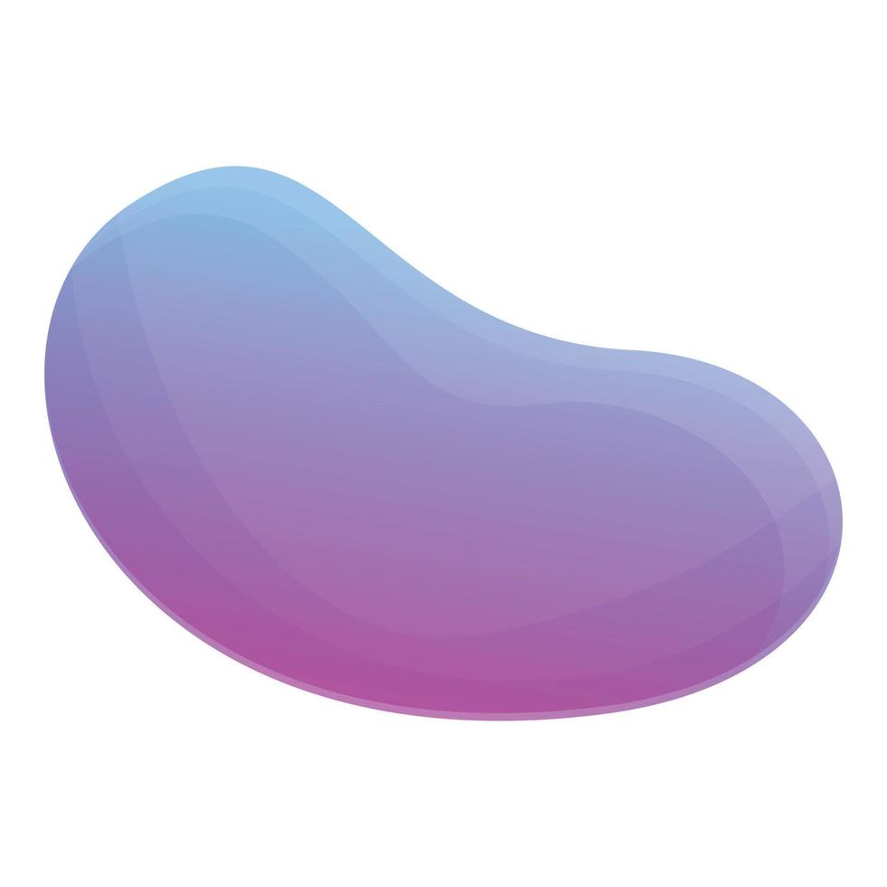 Beanbag icon, cartoon style vector