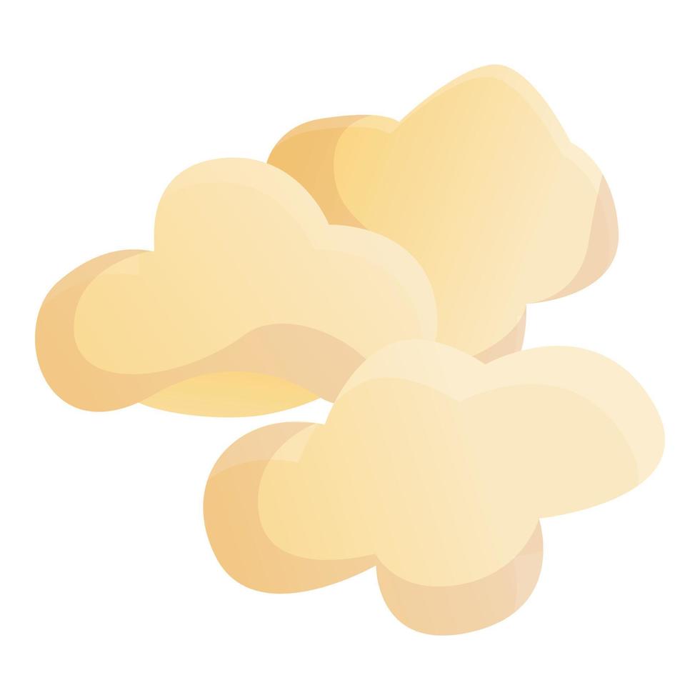 Popcorn icon, cartoon style vector