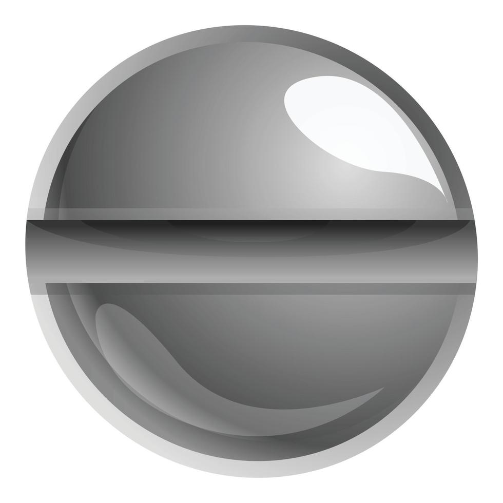 Slotted screw head icon, cartoon style 14184250 Vector Art at Vecteezy