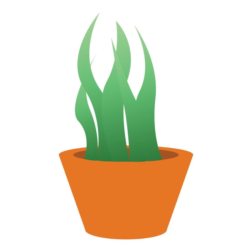 Succulent icon, cartoon style vector