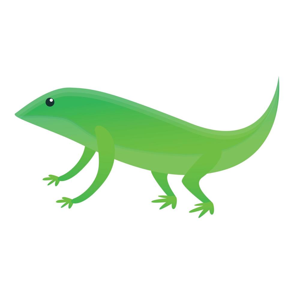 Home lizard icon, cartoon style vector