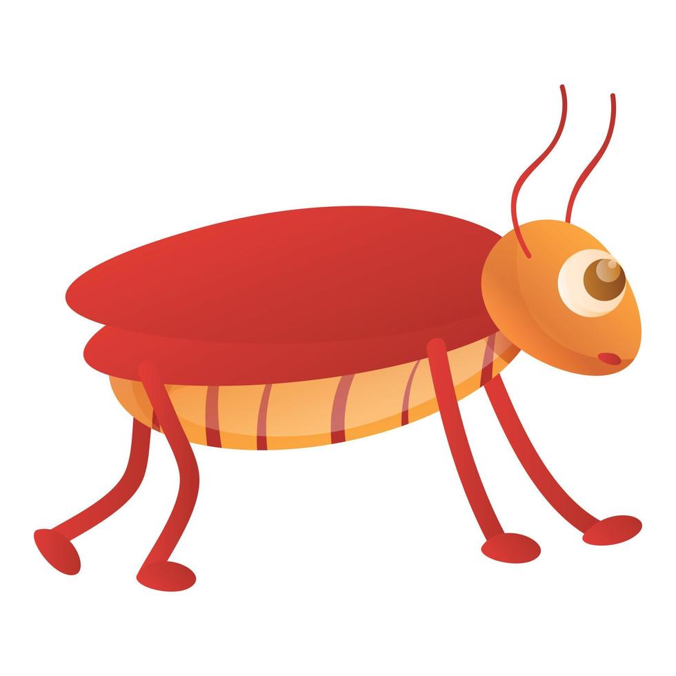 icono de cucaracha, estilo de dibujos animados vector