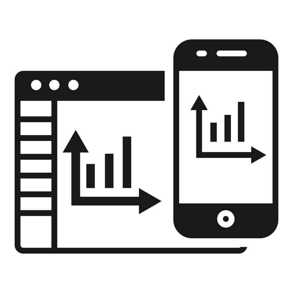 Expense report icon, simple style vector