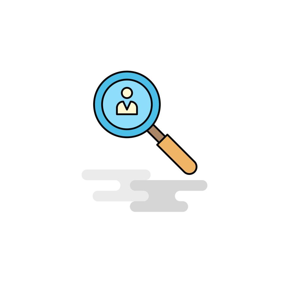vector de icono de avatar de búsqueda plana
