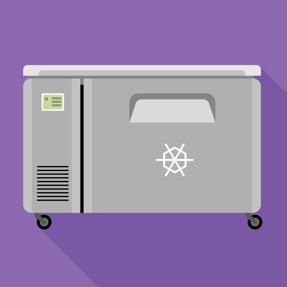 Freezer icon, flat style vector