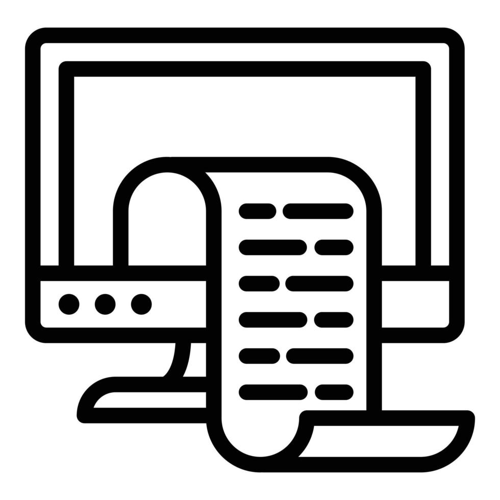 Print screen icon, outline style 14184914 Vector Art at Vecteezy