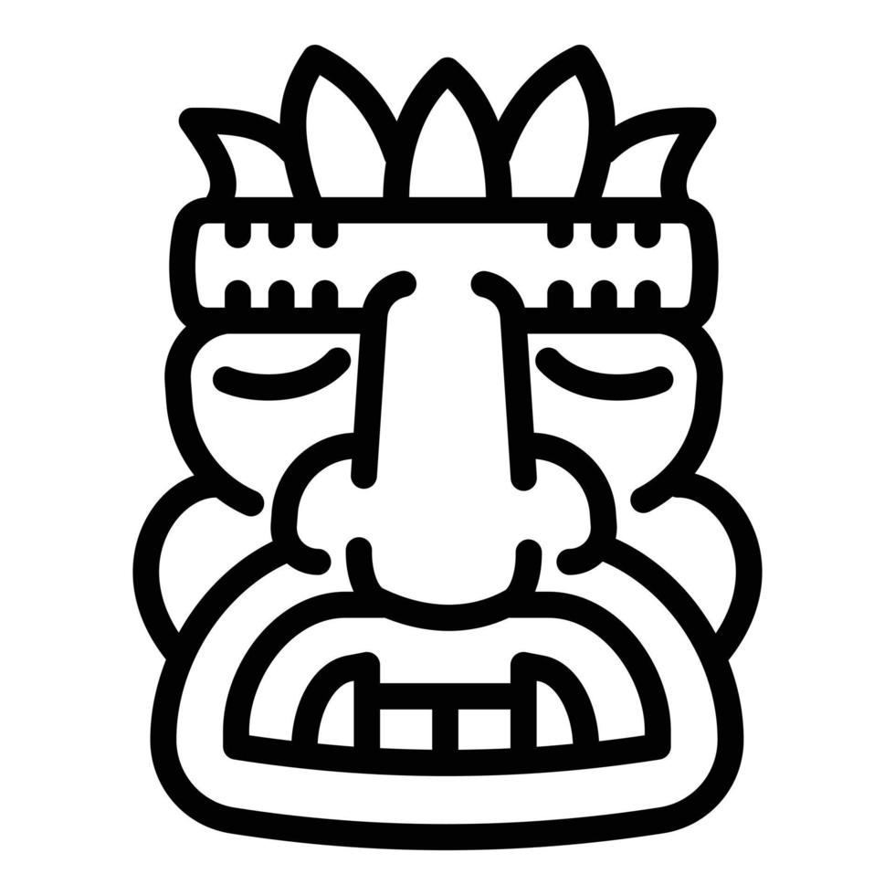 Culture idol icon, outline style vector