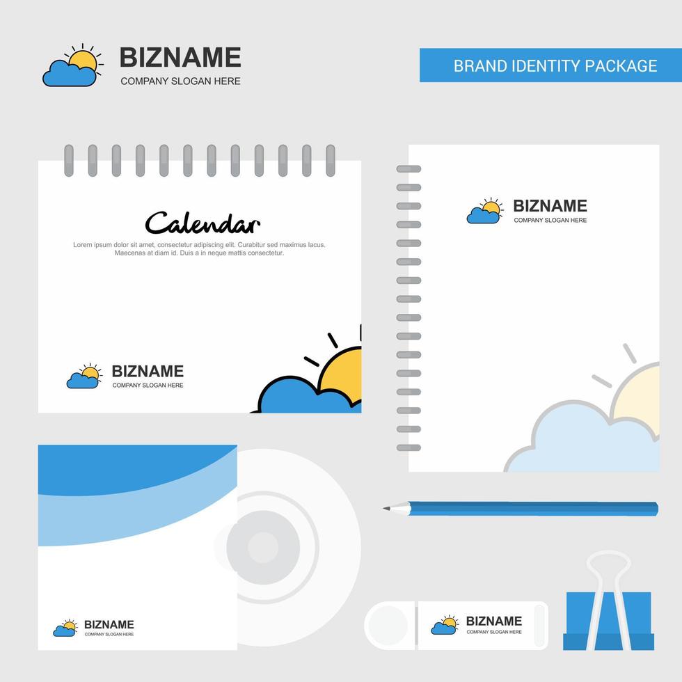 Raining Logo Calendar Template CD Cover Diary and USB Brand Stationary Package Design Vector Template