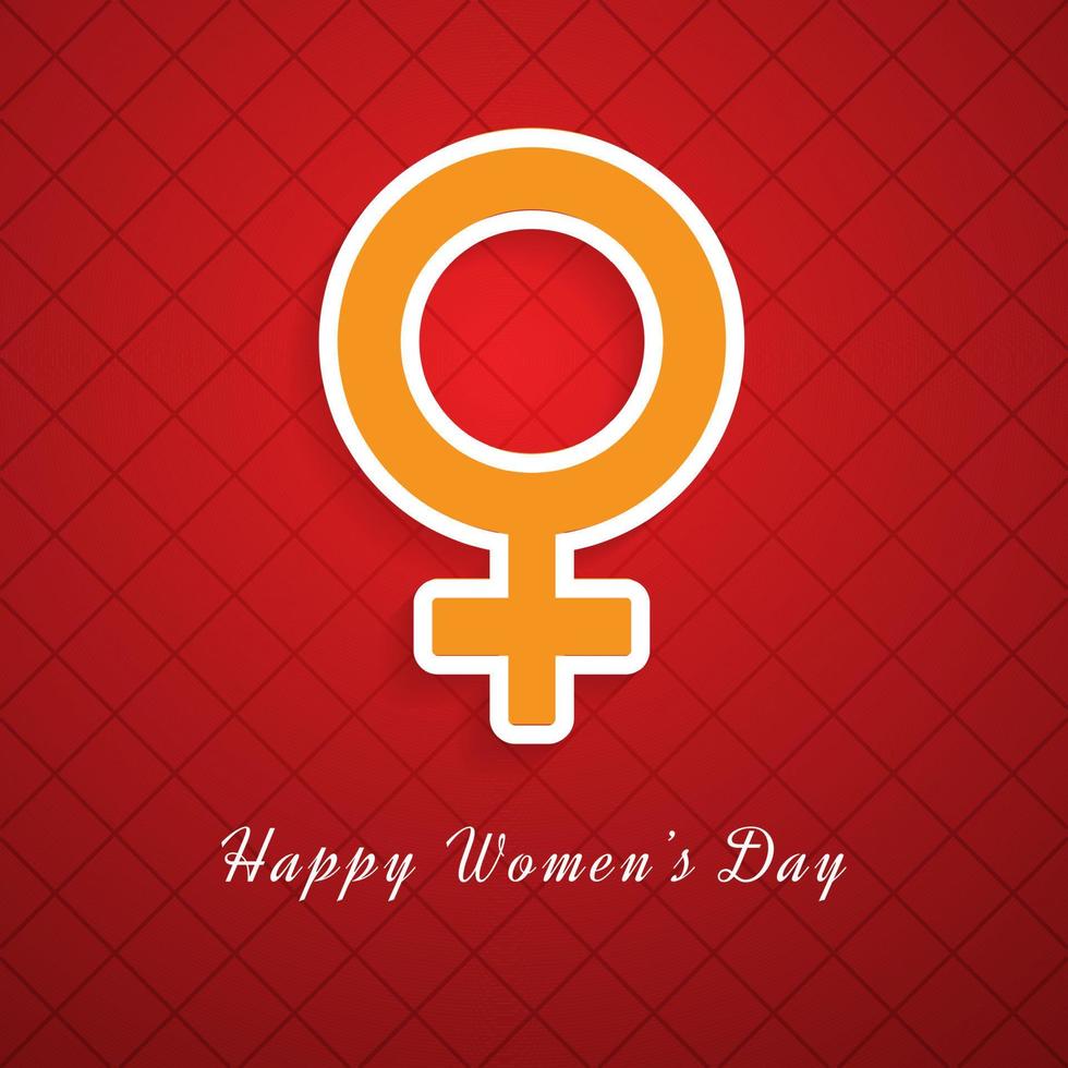 Diseño de vector de logotipo de 8 de marzo con fondo de día internacional de la mujer
