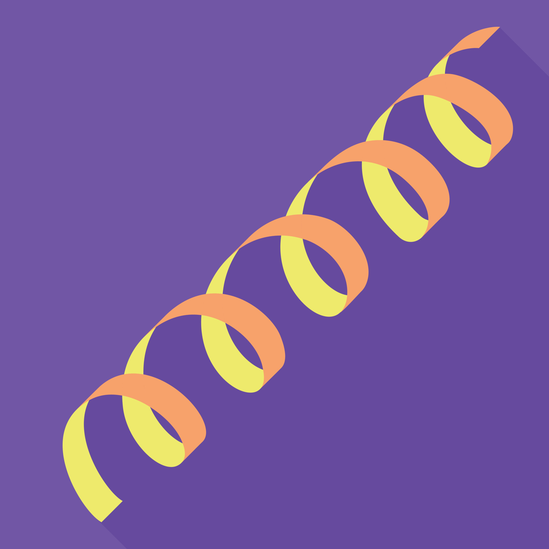 Yellow serpentine icon, flat style 14185118 Vector Art at Vecteezy