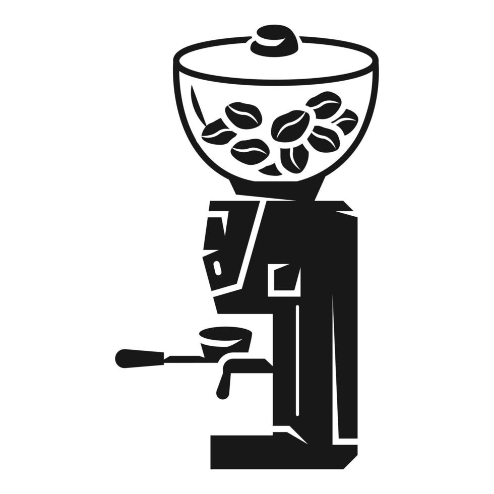 Coffee grinder icon, simple style vector