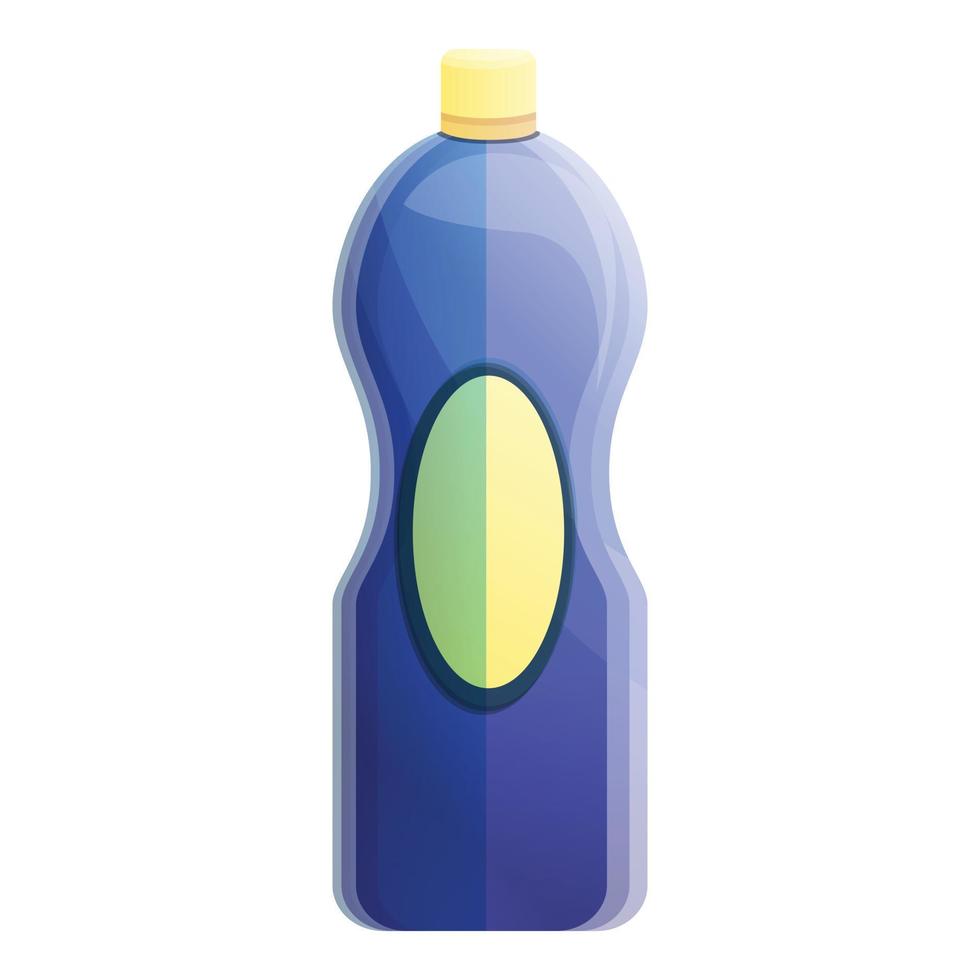 Bathroom cleaner bottle icon, cartoon style vector