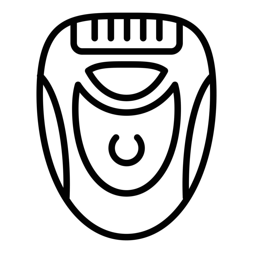 icono de navaja de mujer, estilo de esquema vector