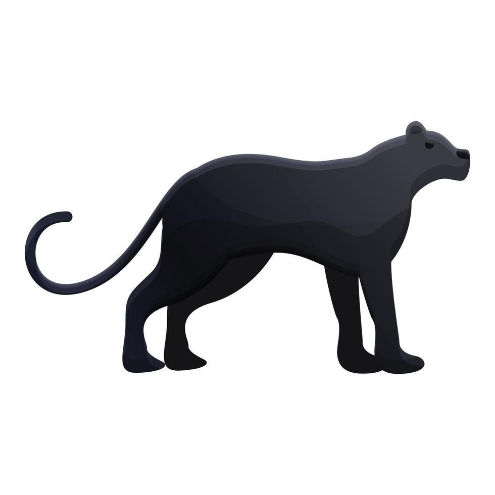 Panther icon, cartoon style vector