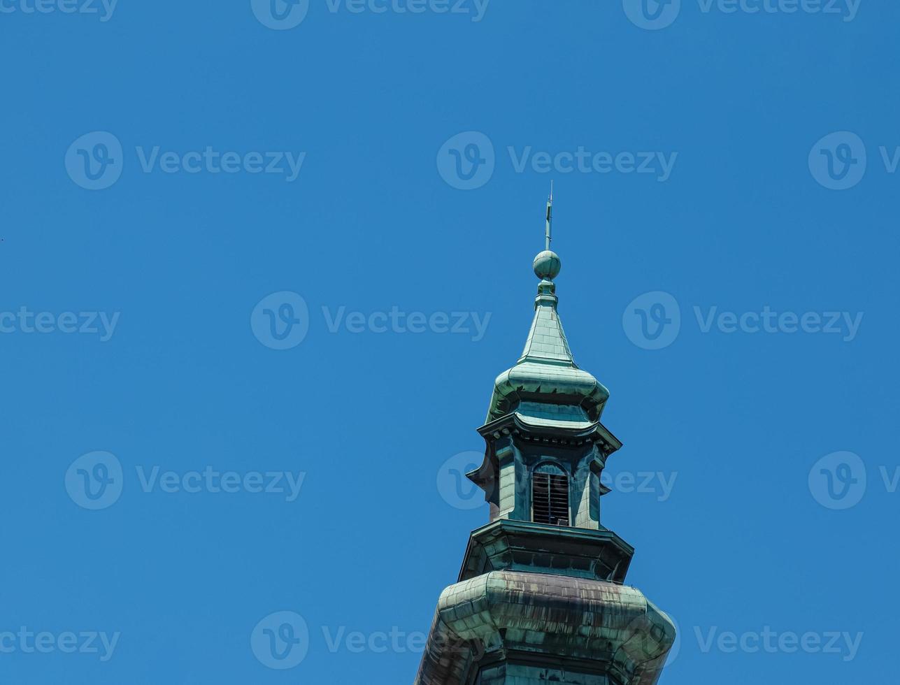 Top view of the Franciscan Church in the Nitrograd Castle in the city of Nitra in Slovakia. photo