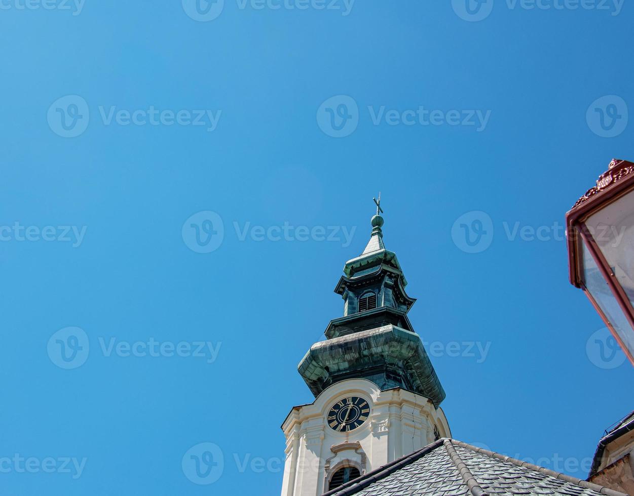 Top view of the Franciscan Church in the Nitrograd Castle in the city of Nitra in Slovakia. photo