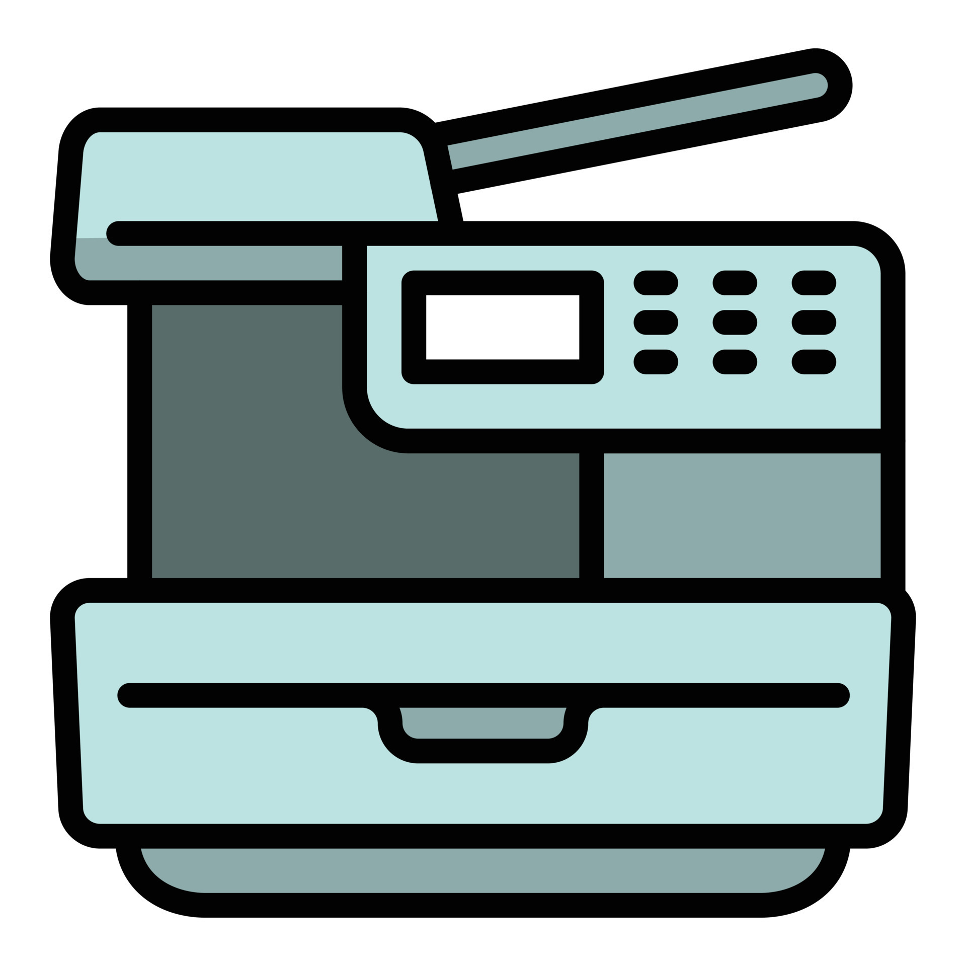 Xerox printer icon, outline style 14185658 Vector Art at Vecteezy