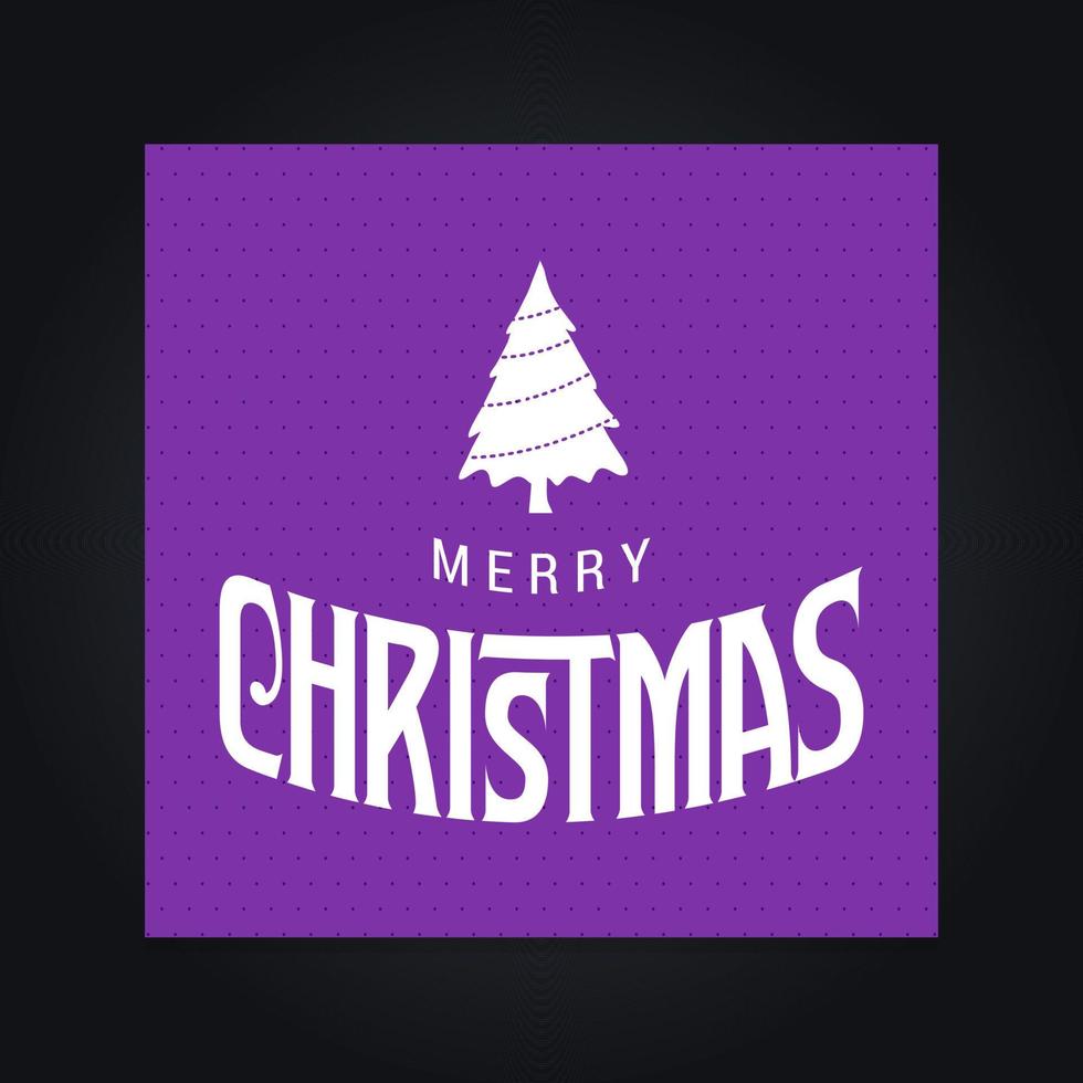 Christmas greetings card with creative design and typography vector