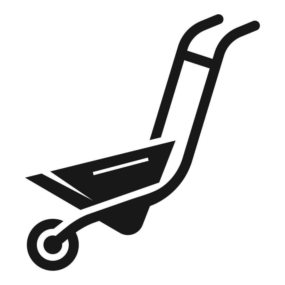 Wheelbarrow icon, simple style 14185928 Vector Art at Vecteezy