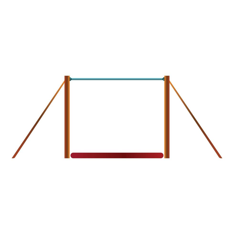 Gymnastic bar icon, cartoon style vector