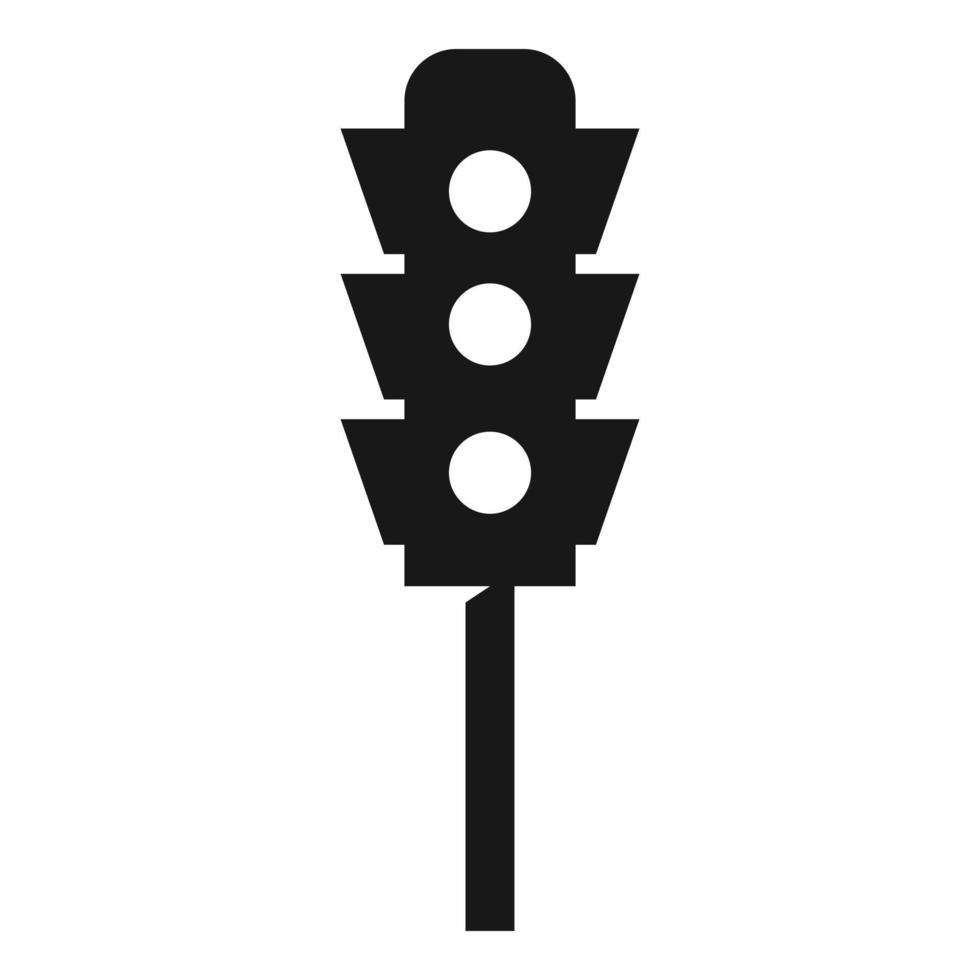 icono de semáforos, estilo simple vector