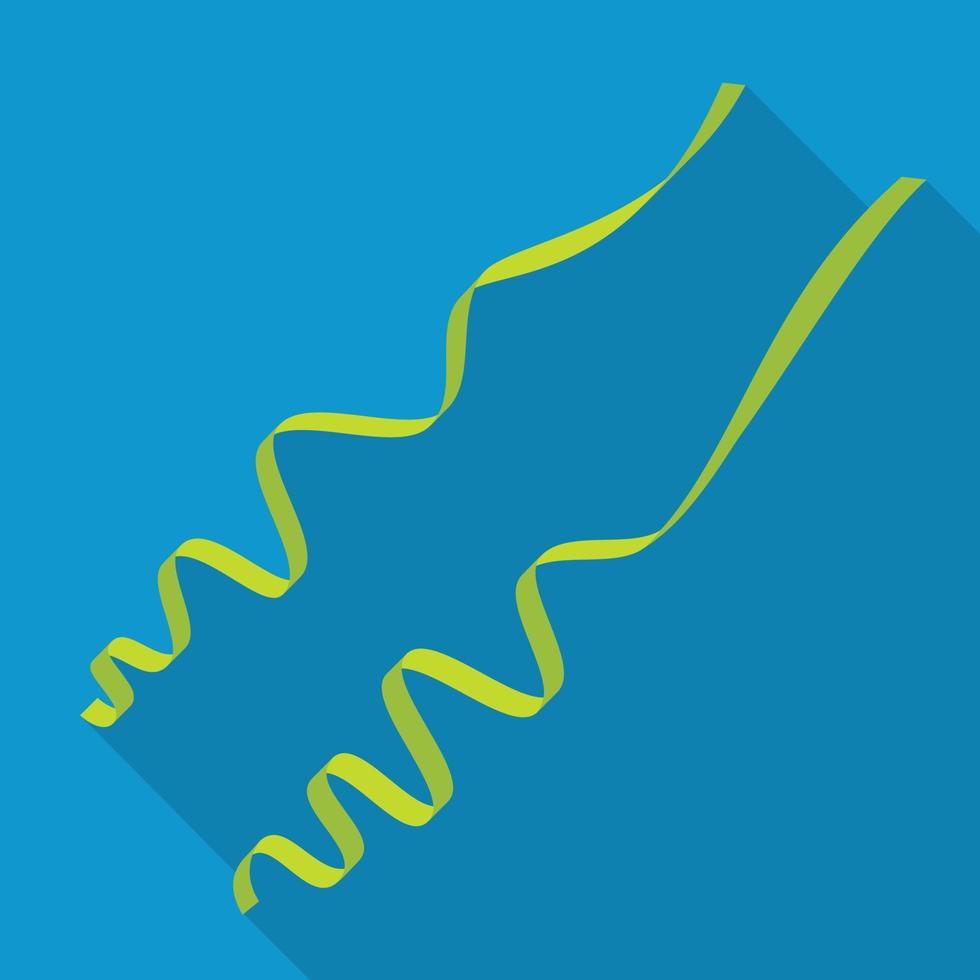 Coil serpentine icon, flat style vector