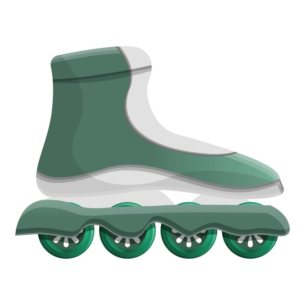 Inline skates icon, cartoon style vector