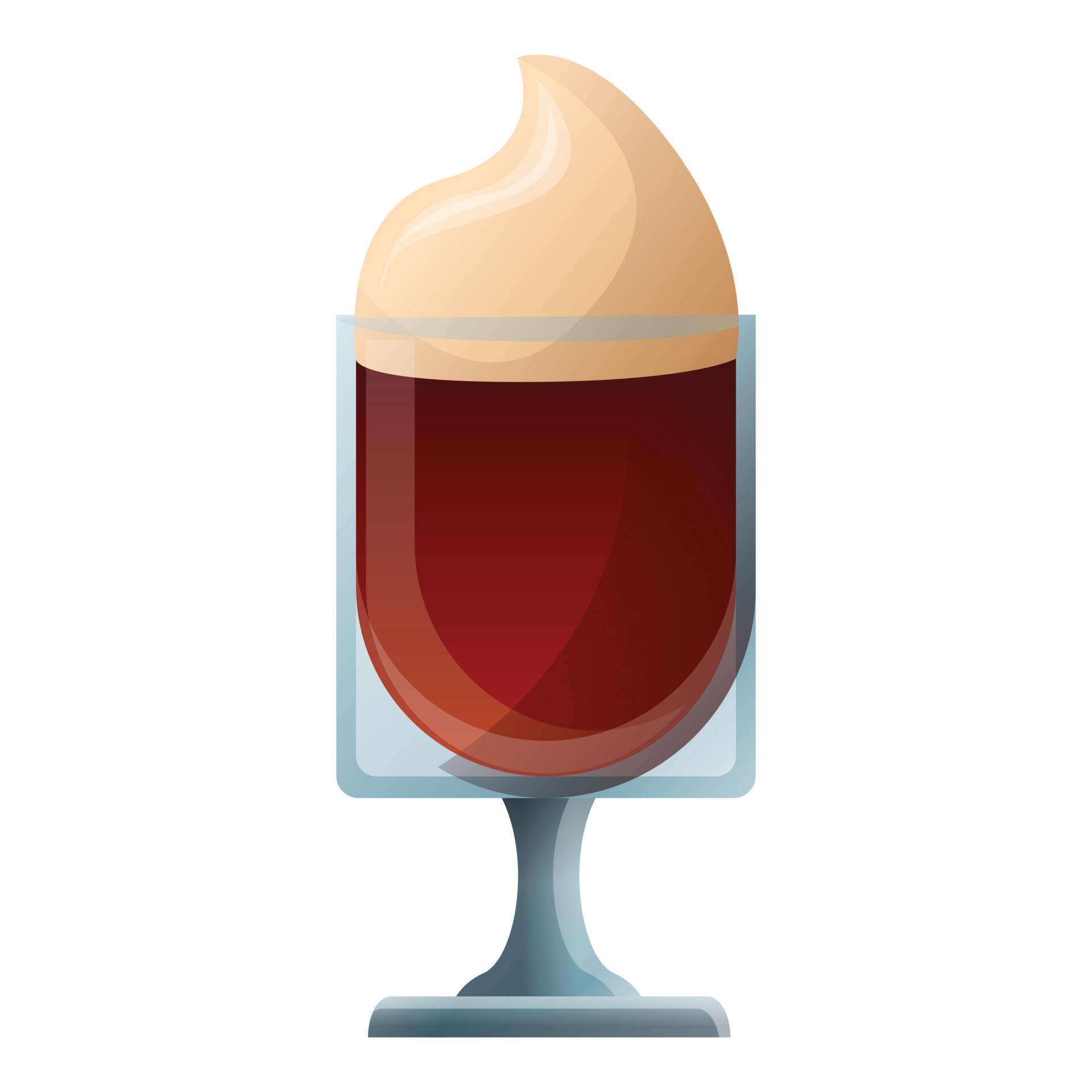 Coffee latte icon, cartoon style 14186119 Vector Art at Vecteezy
