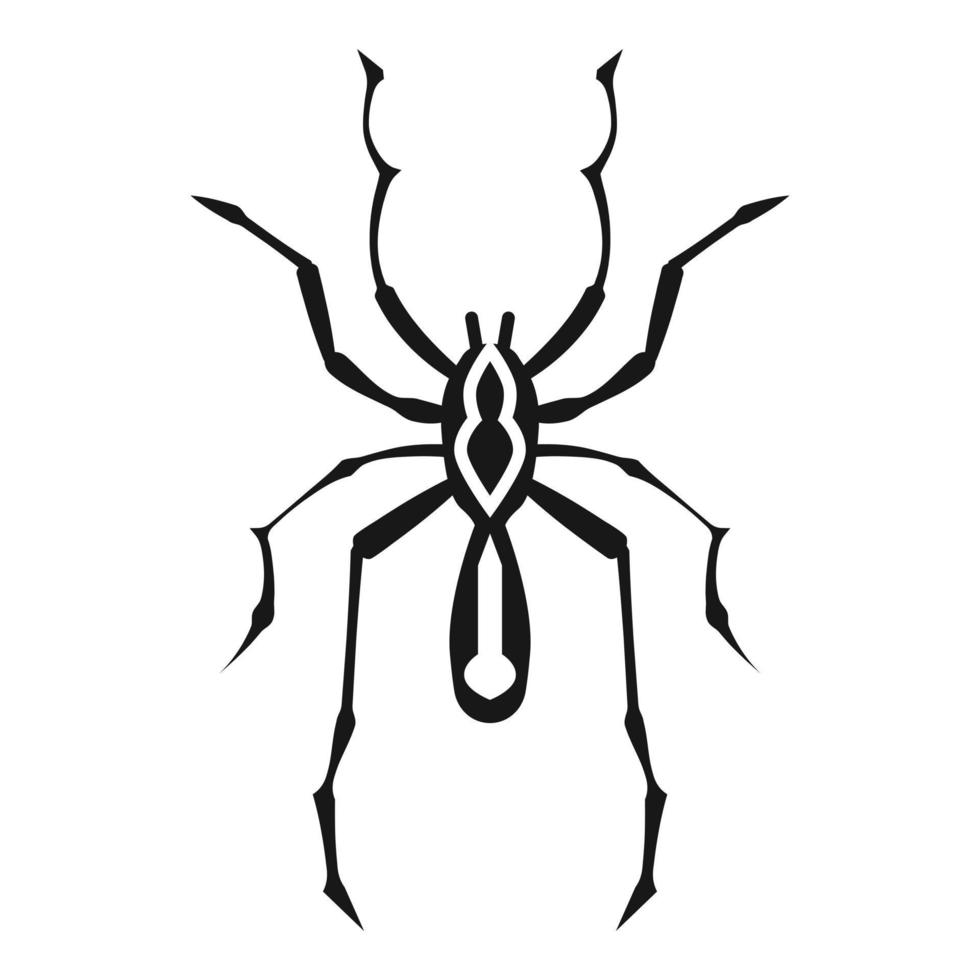 Bug spider icon, simple style vector