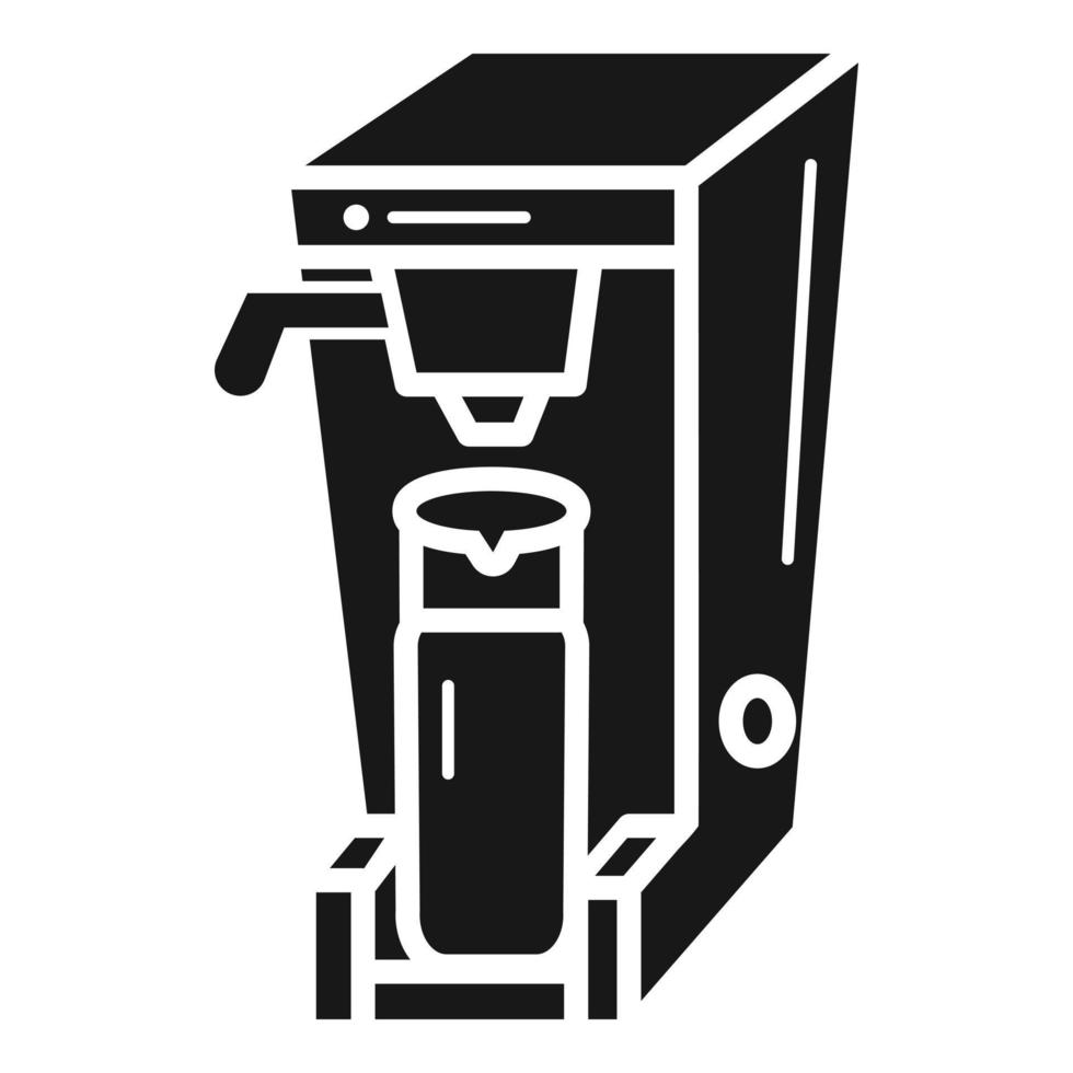 Breakfast coffee machine icon, simple style vector