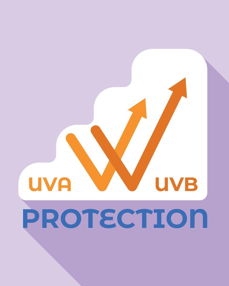 logotipo de protección uva, estilo plano vector