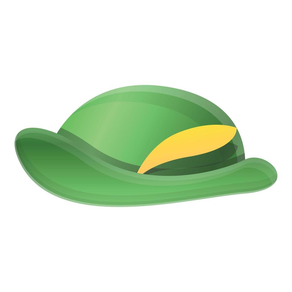 Hunter hat icon, cartoon style vector