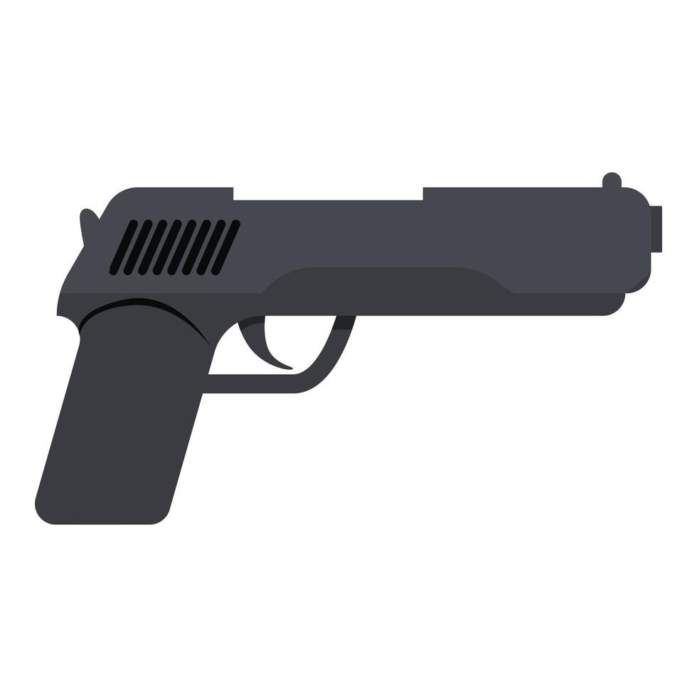 icono de pistola policial, estilo de dibujos animados vector