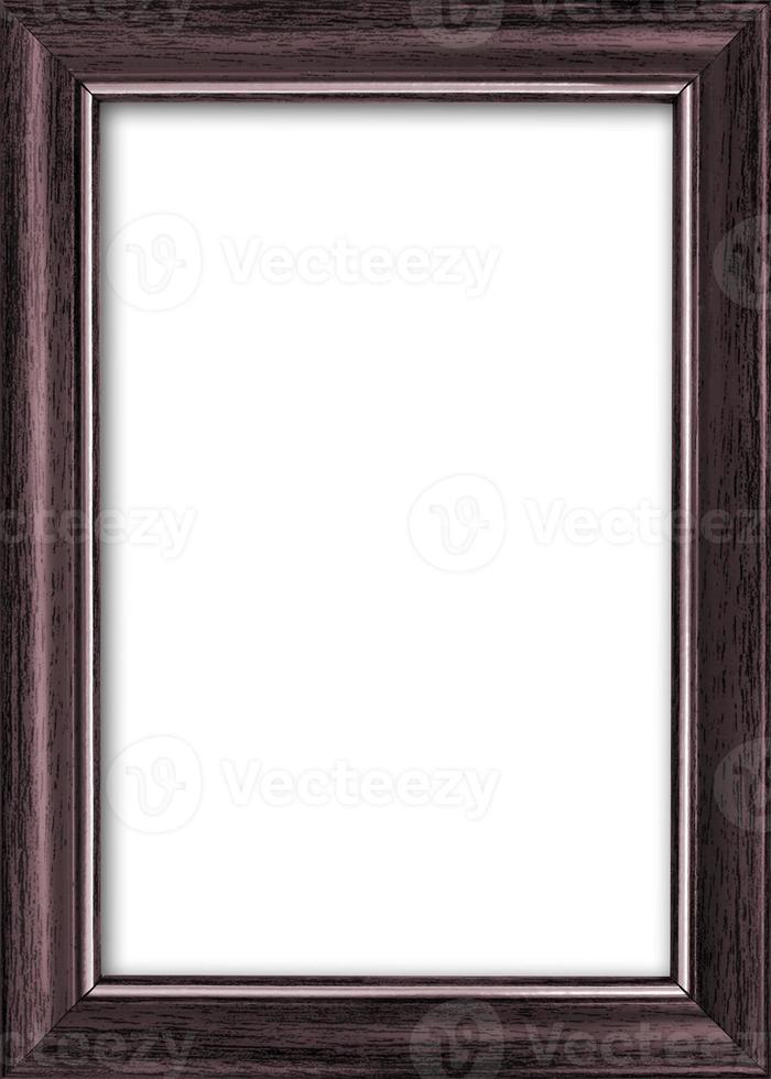 Empty picture frame with a free place inside, isolated on white photo