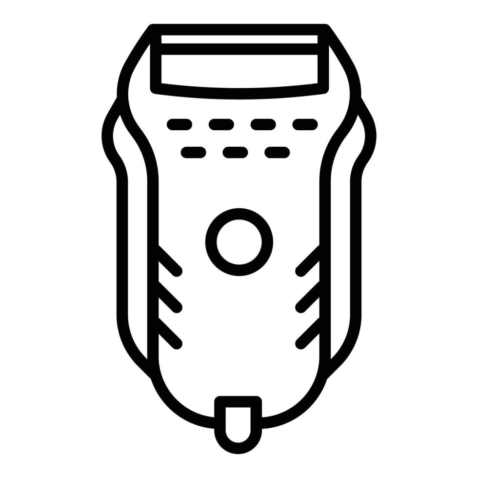 Electric shaver icon, outline style vector