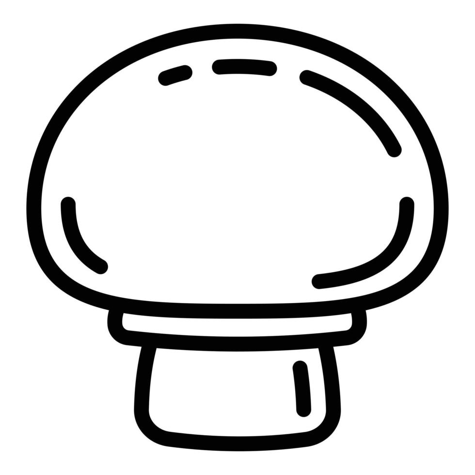 Champignon front view icon, outline style vector