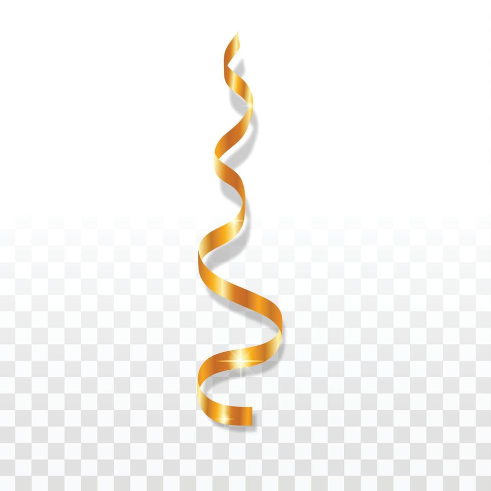 Gold serpentine icon, realistic style vector